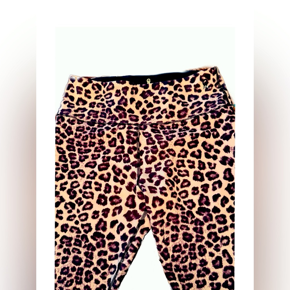 Good American Cheetah Core Strength High Waist Leggings GA Size 4 (XL) - Picture 8 of 10